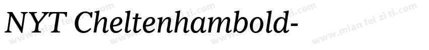 NYT Cheltenhambold字体转换
